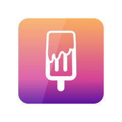 Ice Cream outline icon. Summer. Vacation