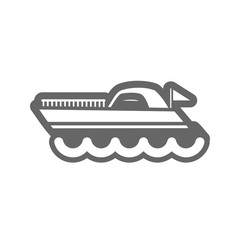 Ship Boat outline icon. Summer. Vacation
