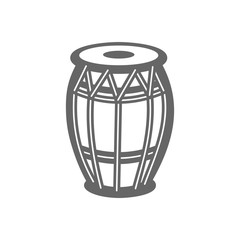 Drum outline icon. Summer. Vacation