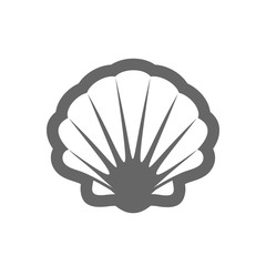 Seashell outline icon. Summer. Vacation