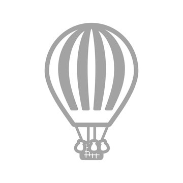 Hot Air Balloon outline icon. Summer. Vacation