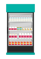 Fototapeta premium Supermarket. Flat vector