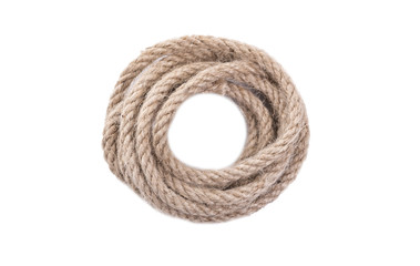 Rope on a white background.