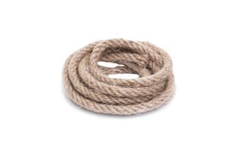 Rope on a white background.