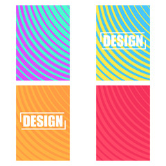 Modern abstract brochure flayer business design, poster with colorful line of circle design 