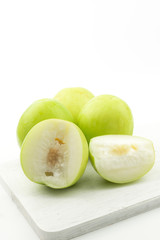 Jujube fruit isolated on white background