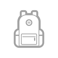 Backpack outline icon. Travel. Summer. Vacation