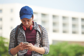 Using mobile application