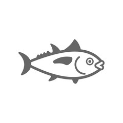 Tuna outline icon. Fishing. Vacation