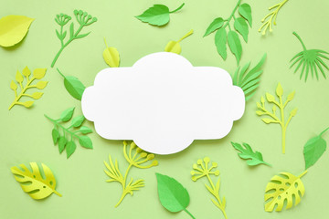 Trendy Summer Tropical Leaves