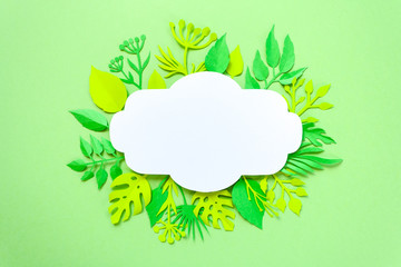 Trendy Summer Tropical Leaves