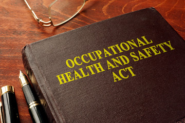 Title occupational health and safety act OHSA on the book.