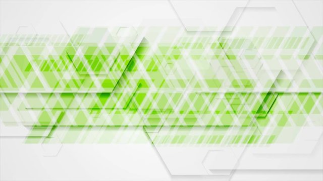 Bright green tech geometric abstract motion design. Seamless loop. Video animation Ultra HD 4K 3840x2160