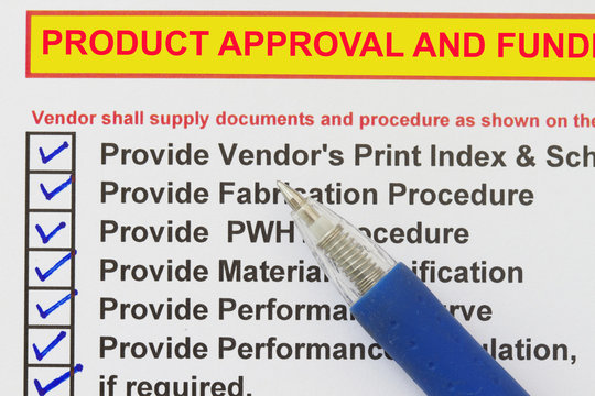 Product approval