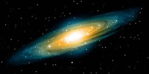 Naklejka premium Galaxie vectorielle 1