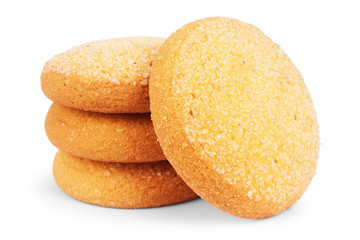 Oatmeal cookies  on white background