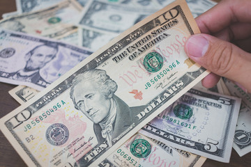 US american dollar money bills