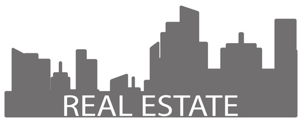 Fototapeta premium silhouette of the city