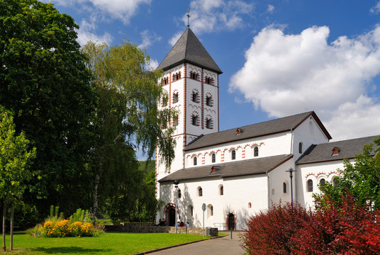 St. Johannes-Kirche, Unesco Weltkulturerbe Oberes Mittelrheintal, Lahnstein, Rheinland-Pfalz, Deutschland, Europa