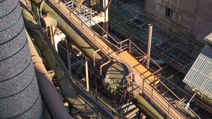 Abandoned steel production plant, which has been out of operation for decades. Germany.