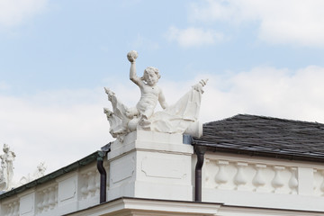 Obraz premium facades in historical city with many detail