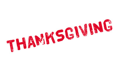 Thanksgiving rubber stamp. Grunge design with dust scratches. Effects can be easily removed for a clean, crisp look. Color is easily changed.