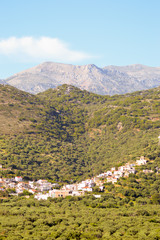 Fototapeta na wymiar Village Cretan perched