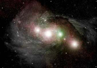 Fototapeta premium galaxy in a free space