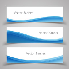Fototapeta premium Set of banner templates Modern abstract Vector Illustration.