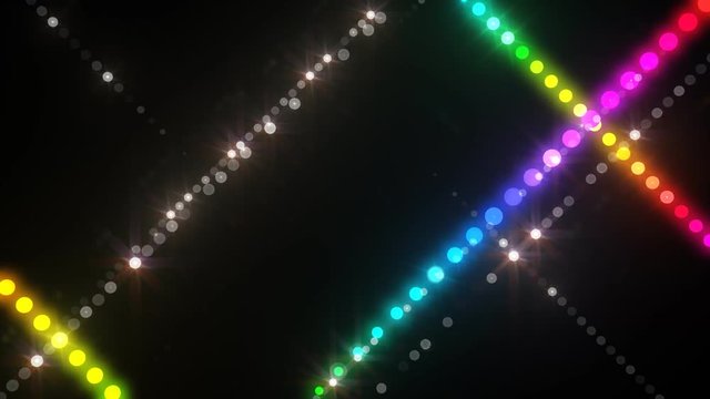 Neon LED dot line.