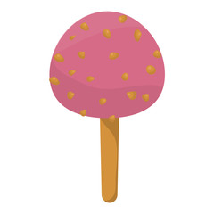 fruit ice cream vector illustration icon isolated cartoon dessert sweet cold snack vanilla tasty frozen candy flavor design delicious bar party