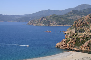 beach of porto, corsica