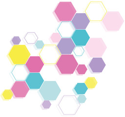 Abstract background with hexagons
