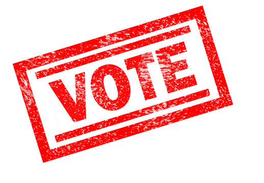 VOTE Rubber Stamp on white background.  vote sign. vote stamp symbol.