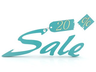 SALE 3d Render Illustration.