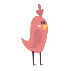 Cute bird vector illustration cartoon colorful