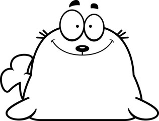 Smiling Cartoon Seal