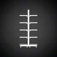 Supermarket showcase icon