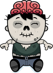 Cartoon Zombie Sitting