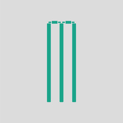 Cricket wicket icon