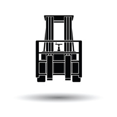 Warehouse forklift icon