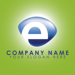 Obraz premium Letter E Logo, Creative & Stylish