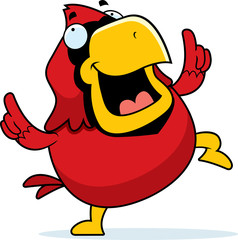 Cartoon Cardinal Dancing
