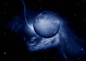 galaxy in a free space