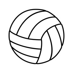 volleyball balloon isolated icon vector illustration design
