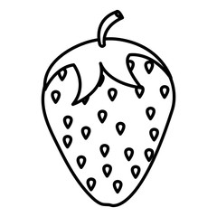 delicious strawberry fruit icon vector illustration design