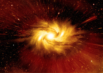 galaxy in a free space