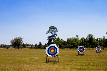 Two Archery Targets at Different Distances
