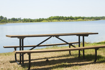 Picnic Table on the Lake