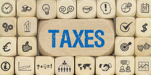 Taxes / Würfel mit Symbole